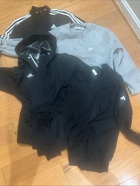 Adidas Teens Sweatshirt and Jacket Bundle